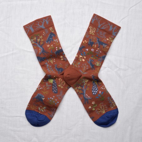 Sepia Woodland Sock